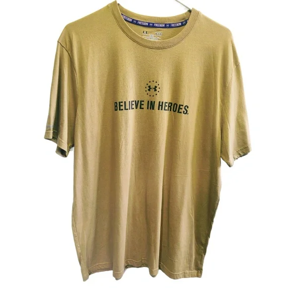 Believe in heroes top under armour shirt